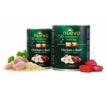 NUEVO JUNIOR вологий корм для цуценят з куркою, яловичиною і рисом + кальцій