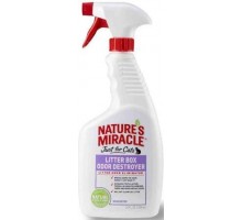 8in1 Nature's Miracle Litter Box Odor Destroyer Уничтожитель запаху котячого туалету спрей, 709 мл