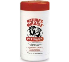 8in1  Nature’s Miracle Pet Wipes Влажные очищающие салфетки для собак и кошек 70 шт