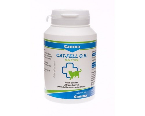 Canina Cat-Fell O.K. Витамины для здоровья шерсти кошек 100 табл.