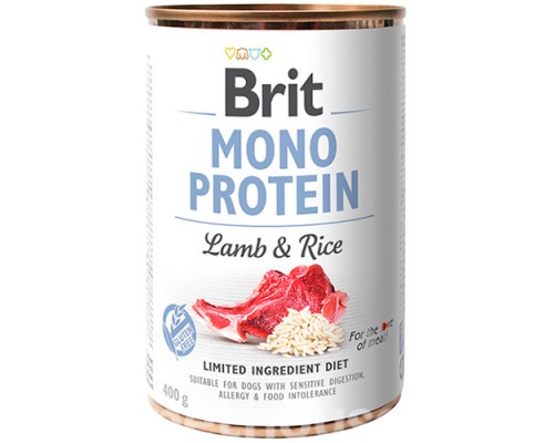 Brit Mono Protein Dog k з ягням і темним рисом 400 гр
