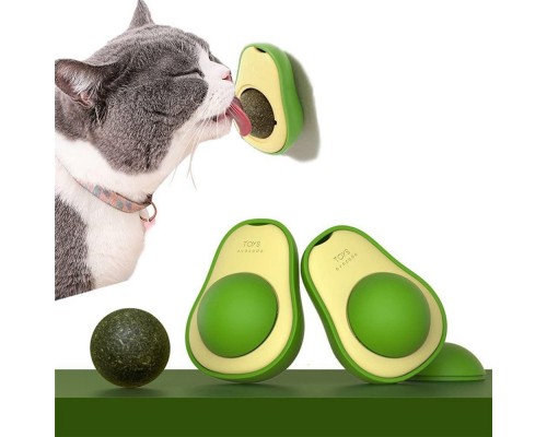 Лизун авокадо TOYS avocado кошачья мята шарик