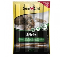GimCat Sticks М'ясні палички для кішок з ягням і птицею 4 шт