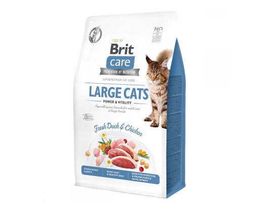 Brit Care Cat Grain-Free Large Cats Power and Vitality корм для дорослих котів великих порід