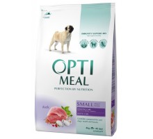 Optimeal (Оптіміл) сухий корм для дорослих собак малих порід, з качкою