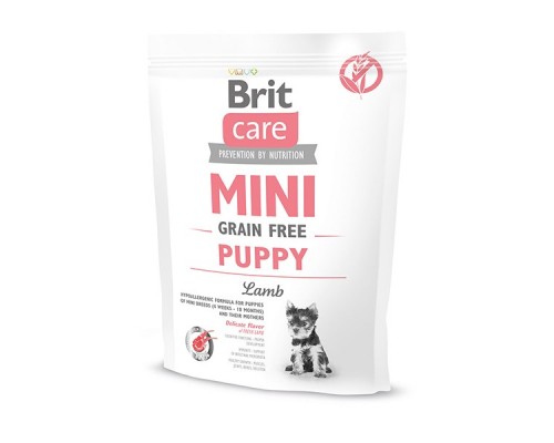 Brit Care Mini Grain Free Puppy беззерновой гіпоалергенний корм для цуценят малих порід з ягням