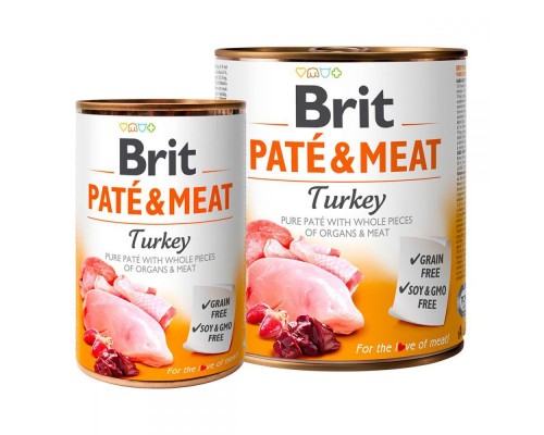 Brit PATE & MEAT Turkey с индейкой, 400г