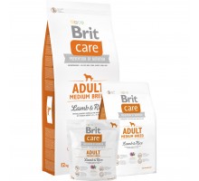 Brit Care ADULT MEDIUM BREED Lamb & Rice - корм для собак середніх порід (ягня / рис)