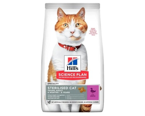 Hill's (Хиллс) Feline Adult Sterilised Cat Duck Сухий корм для стерилізованих котів з качкою