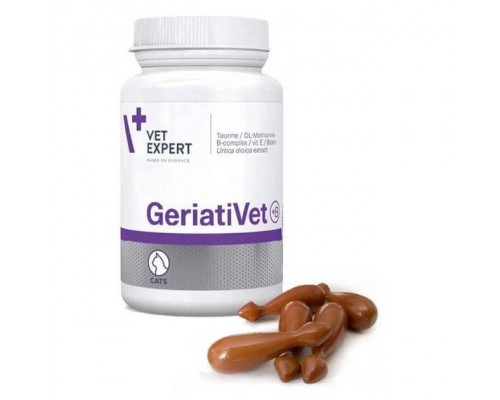 VetExpert (ВетЭксперт) GERIATIVET CAT (ГЕРИАТИВЕТ) препарат для пожилых кошек, 60капс
