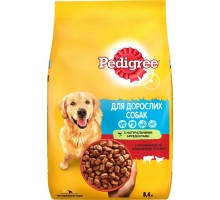 Pedigree сухий корм для дорослих собак з яловичиною та птицею, 8.4 кг