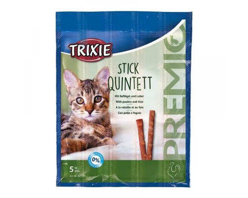 Trixie (Тріксі) Палички "PREMIO Quadro-Sticks" домашній птах/печінка для котів 5 г