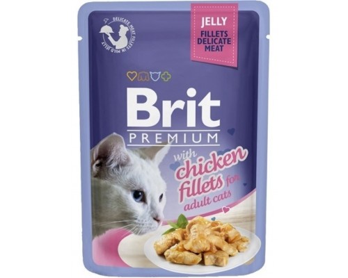 Brit Premium Нежные кусочки куринного филе в желе