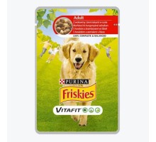 Friskies Adult Dog Консерви для собак з яловичиною та картоплею, 100г