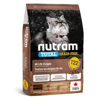 T22 NUTRAM Total GF Холістик для котів всіх життєвих стадій; з куркою та індичкою; без/зерн, 1.13 кг