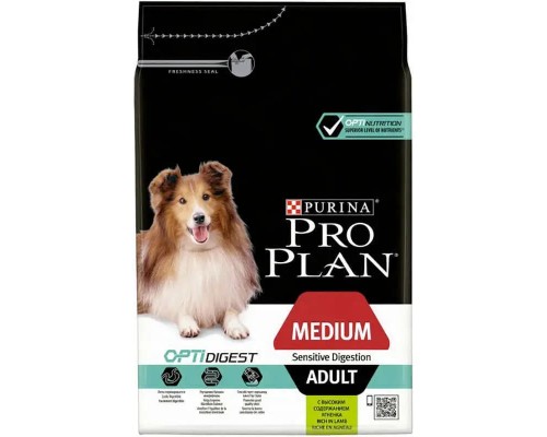 Pro Plan Adult Medium Sensitive Digestion Lamb для собак средних пород с чувствительным пищеварением с ягненком и рисом