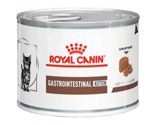 Royal Canin Gastro Intestinal Kitten лечебные консервы для котят при нарушении пищеварения (паштет), 195г