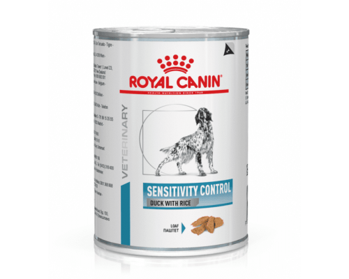 Royal Canin DOG Sensitivity Control Duck лечебная консерва с уткой и рисом при пищевой аллергии и непереносимости, паштет, 420г
