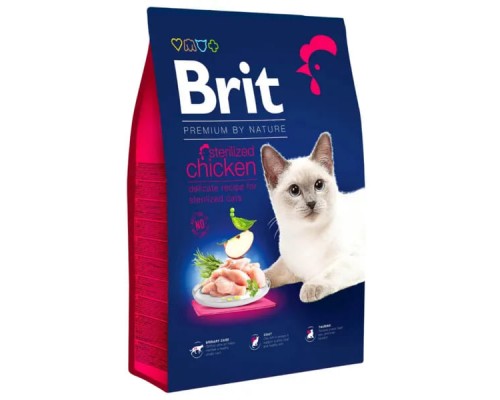 Brit Premium by Nature Cat Sterilised для стерилізованих кішок і кастрованих котів