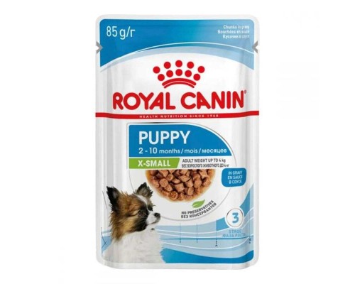 Royal Canin (Роял Канін) Puppy X-Small - Консервований корм для цуценят мініатюрних порід (шматочки в соусі) 85г