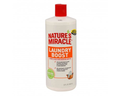 8in1 Nature's Miracle Laundry Boost Знищувач плям і запахів для прання, 946мл