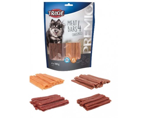 Trixie (Тріксі) PREMIO 4 Meat Bars Ласощі для собак з куркою, качкою, бараниною і лососем 400 г