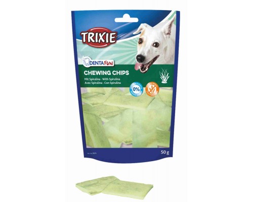 Trixie (Тріксі) DentaFun KauChips Light Ласощі чіпси для собак з спіруліна 50g