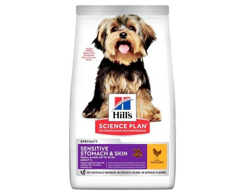 Hills (Хіллс) Adult Sensitive Stomach & Skin Small & Min Сухий корм для дрібних собак з чутливим травленням і шкірою