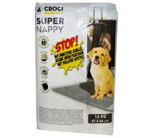 Пеленки для собак CROCI Super Nappy Activated Carbon  с актив. углем 84*57  см