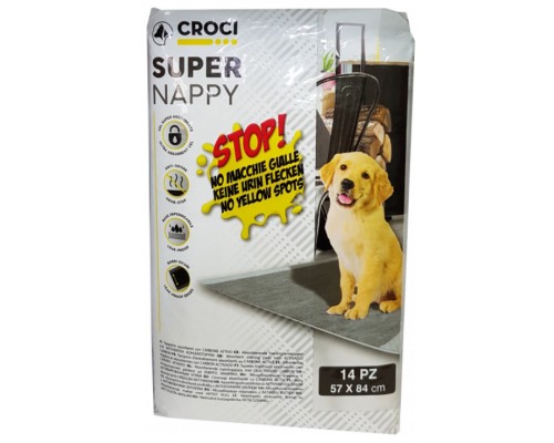 Пеленки для собак CROCI Super Nappy Activated Carbon с актив. углем 84*57 см