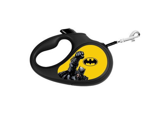 Рулетка WAUDOG з малюнком "Бетмен Жовтий", чорний