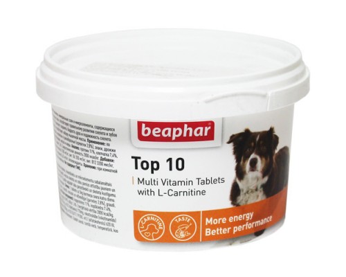 BeBeaphar (Биафар) TOP 10 - витамины для собак, 750 таб.