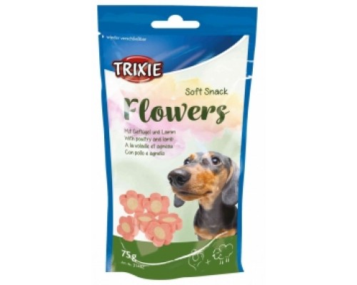 TRIXIE (Тріксі) Soft Snack Flowers Ласощі для собак з ягням та куркою, 75 гр