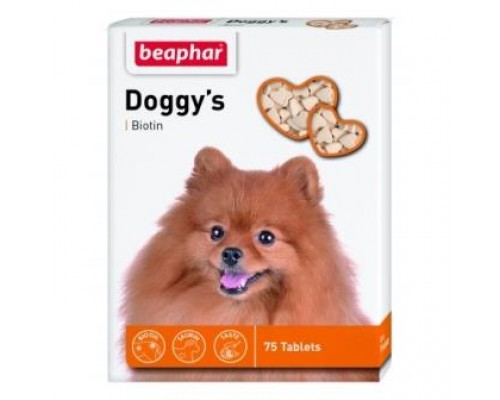 Beaphar Doggy's Biotine Витамины для нормализации обмена веществ у собак, 75 табл