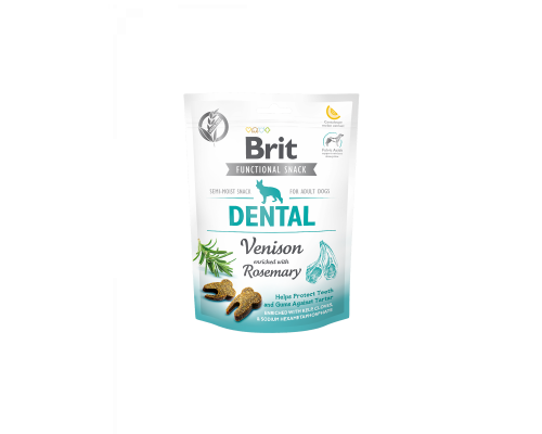 Brit Care Dental Venison & Rosemary Функціональні ласощі для собак оленина з розмарином, 150г
