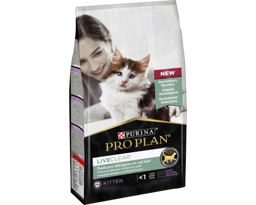 Pro Plan LiveClear Корм для кошенят для зменшення алергенів на шерсті з індичкою