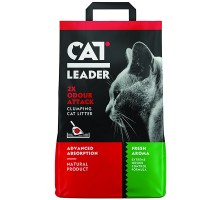 Кет Лідер (CAT LEADER) Подвійна свіжість ультра-комкуючийся наповнювач в котячий туалет