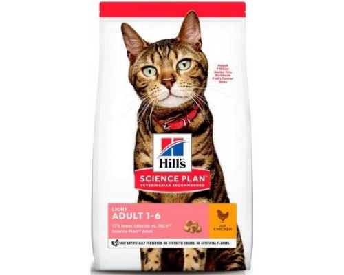 Hill`s (Хіллс) Feline Adult Light Chicken Сухий корм полегшений для котів з куркою