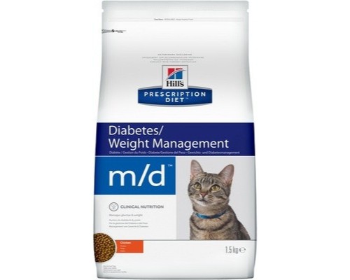 Hill's (Хіллс) Feline M/D при цукровому діабеті, ожирінні