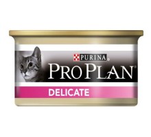 PRO PLAN Delicate для котів з чутливим травленням, паштет з індичкою, ж/б, 85г