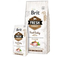 Brit Fresh (Брит Фреш) Adult Light Turkey with Pea - беззерновой корм для собак всіх порід (індичка / горох)