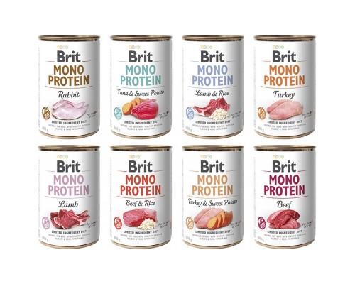 Brit Mono Protein Dog k з яловичиною і темним рисом 400 гр