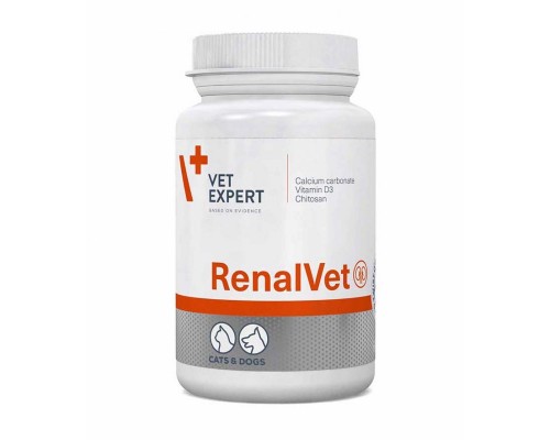 VetExpert RenalVet (РеналВет) підтримка здоров'я собак та котів з симптомами ниркової недостатності (в капсулах)