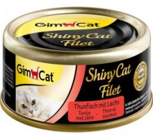 Gim Shiny Cat Filet консерва з філе тунця і лосося для котів 70 гр