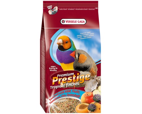 Versele-Laga Prestige Premium Tropical Birds ВЕРСЕЛЕ-ЛАГА ПРЕСТИЖ ПРЕМІУМ ТРОПІКАЛ зернова суміш корм для тропічних птахів , 1 кг.