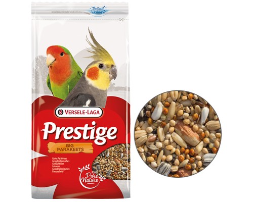 Versele-Laga Prestige Big Parakeet ВЕРСЕЛЕ-ЛАГА ПРЕСТИЖ СЕРЕДНІЙ ПАПУГА зернова суміш з горіхами, корм для середніх папуг , 1 кг.
