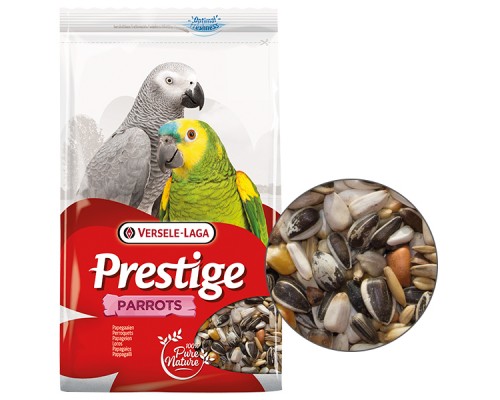 Versele-Laga Prestige Parrots ВЕРСЕЛЕ-ЛАГА ПРЕСТИЖ КРУПНЫЙ ПОПУГАЙ зерновая смесь, корм для крупных попугаев , 1 кг.
