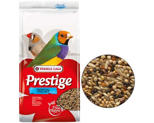 Versele-Laga Prestige Tropical Finches ВЕРСЕЛЕ-ЛАГА ПРЕСТИЖ ТРОПИКАЛ зерновая смесь, корм для тропических птиц, зябликов, вьюрков , 1 кг.