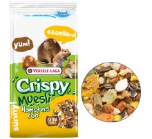Versele-Laga Crispy Muesli Hamster ВЕРСЕЛЕ-ЛАГА КРИСПИ МЮСЛИ ХОМЯК корм для хомяков, крыс, мышей, песчанок , 1 кг.