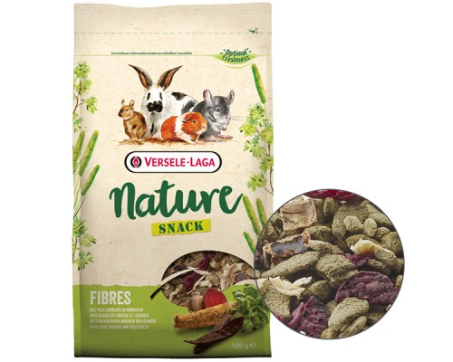 Versele-Laga Nature Snack Fibres ВЕРСЕЛЕ-ЛАГА НАТЮР СНЕК КЛІТКОВИНА додатковий корм для гризунів , 0.5 кг.